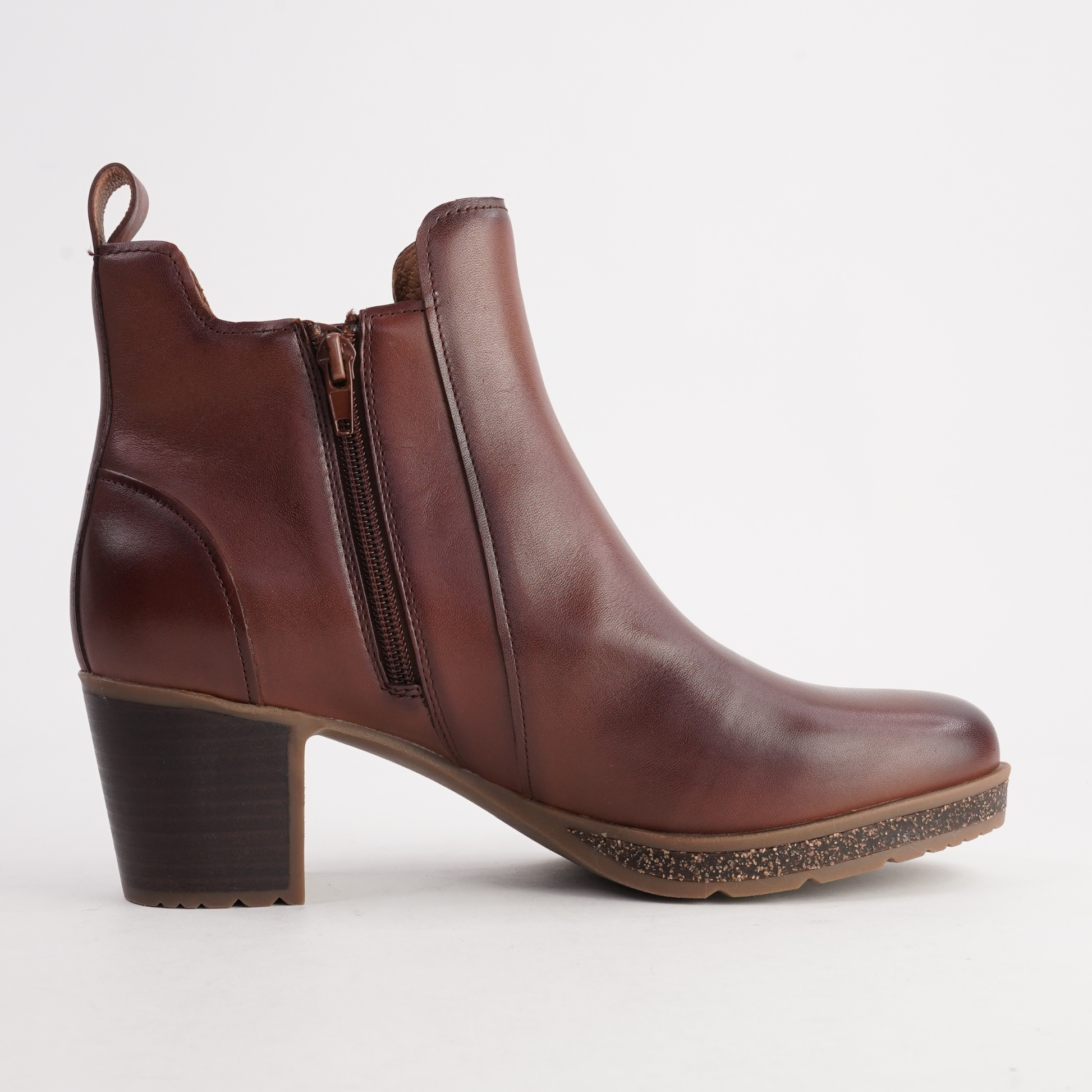 Gloria 04 Cognac Leather Ankle Boots - JOSEF SEIBEL | Shouz