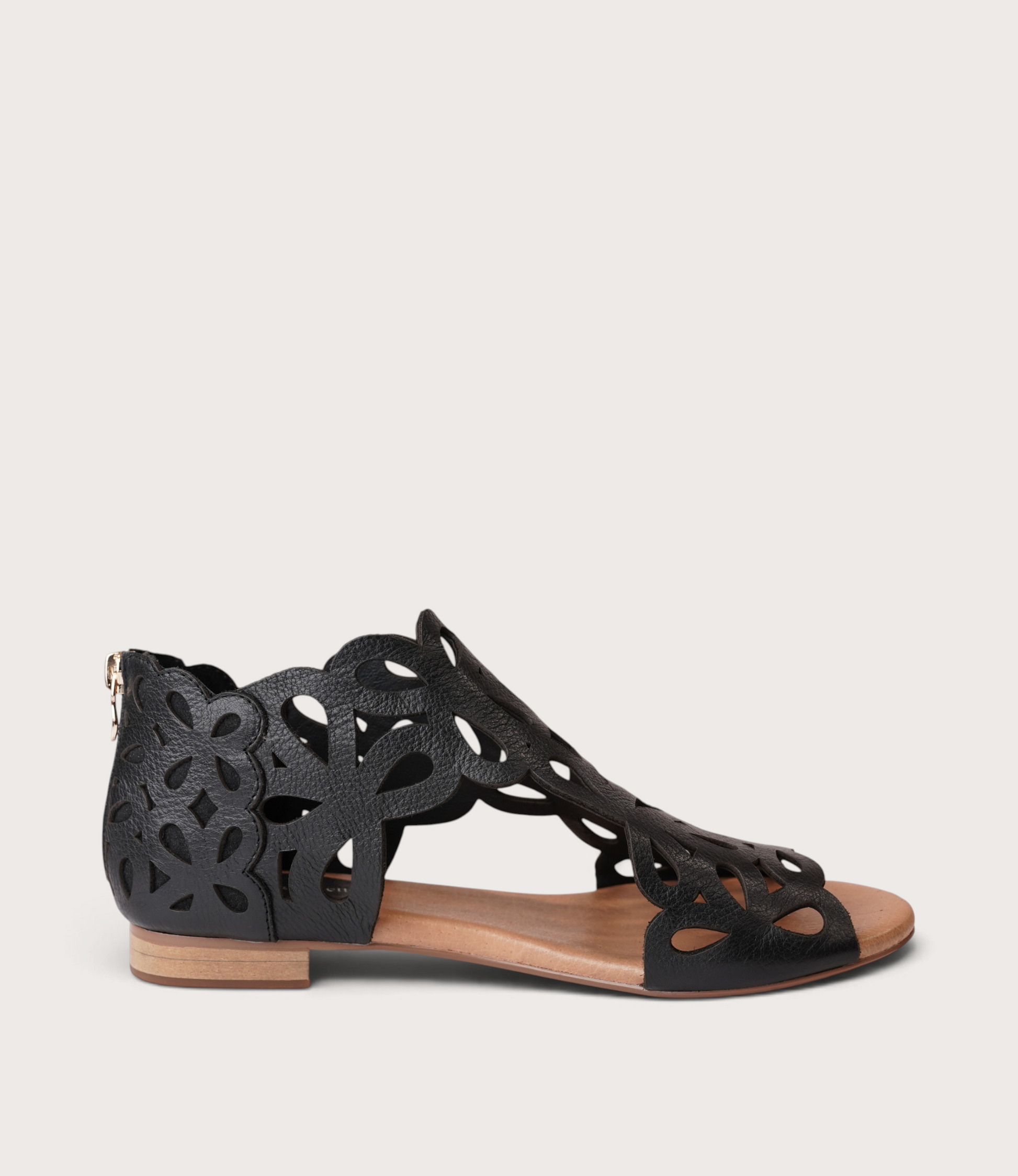 Pietro Black Leather Sandals