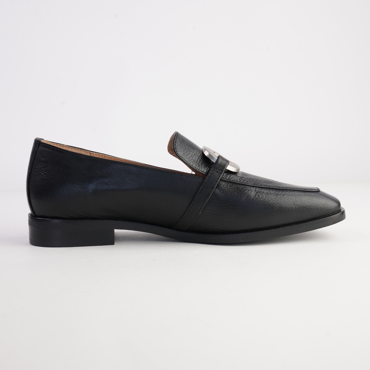 Damon Black Leather Loafers - BRESLEY | Shouz