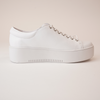 Wolfie White Leather Sneakers