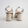 Cordelia Platino Leather Heels