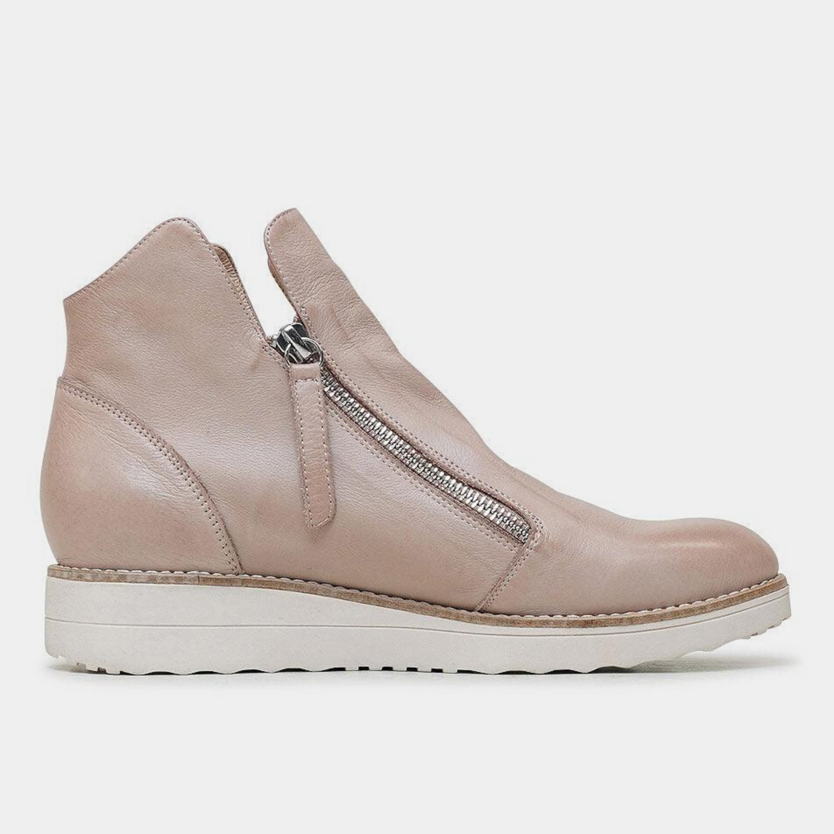 Ohmy Cafe Leather Ankle Boots - TOP END | Shouz