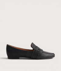 Salti Black Leather Loafers