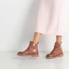 Theona Brandy Leather Ankle Boots