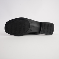 Luna Black Leather Flats
