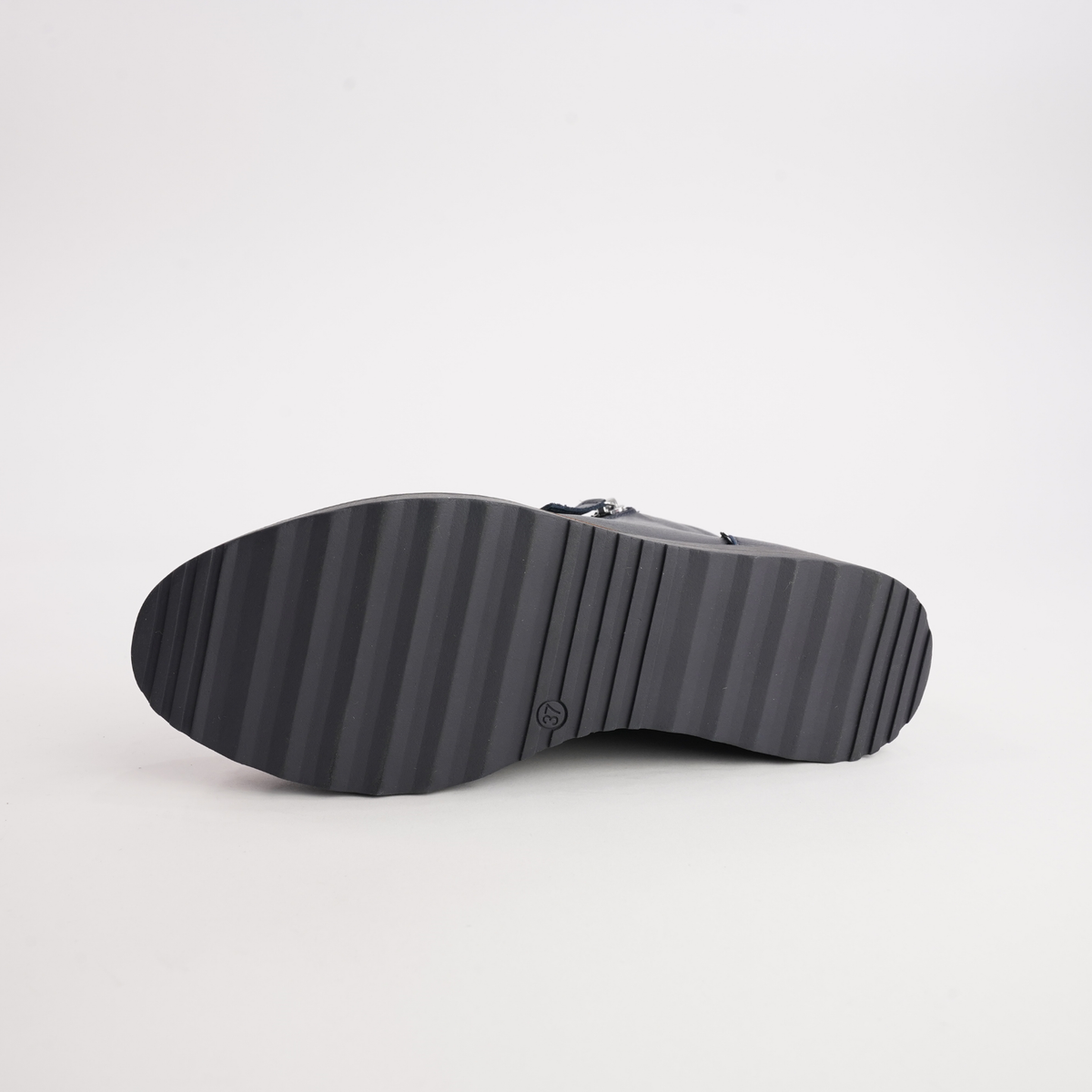 Ooday Navy/ Navy Patent Leather Ankle Boots