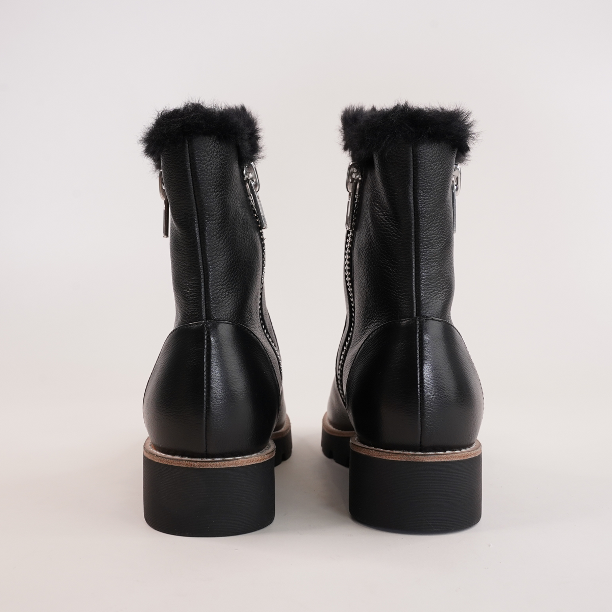 Dlinga Black/black Fur Leather Boots - DJANGO AND JULIETTE | Shouz