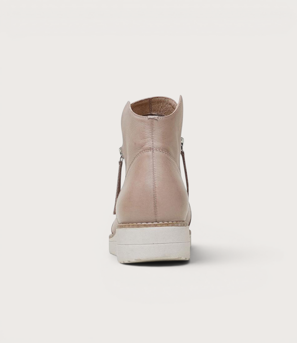 Ohmy Cafe Leather Ankle Boots