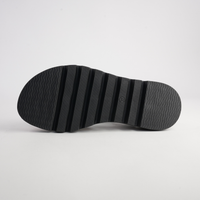 Simm Black Patent Leather Sandals