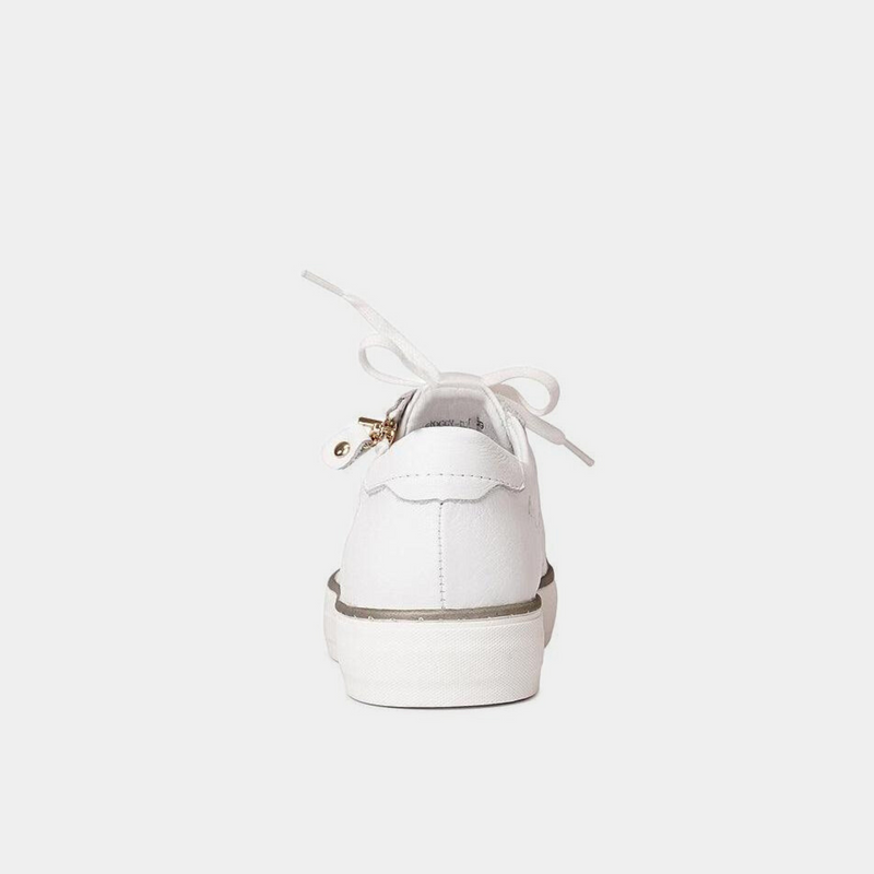 Froggy White Leather Sneakers