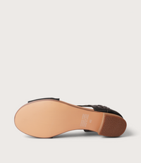 Pietro Black Leather Sandals