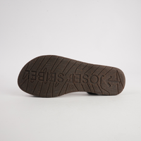 Fabricia 01 Black Leather Sandals