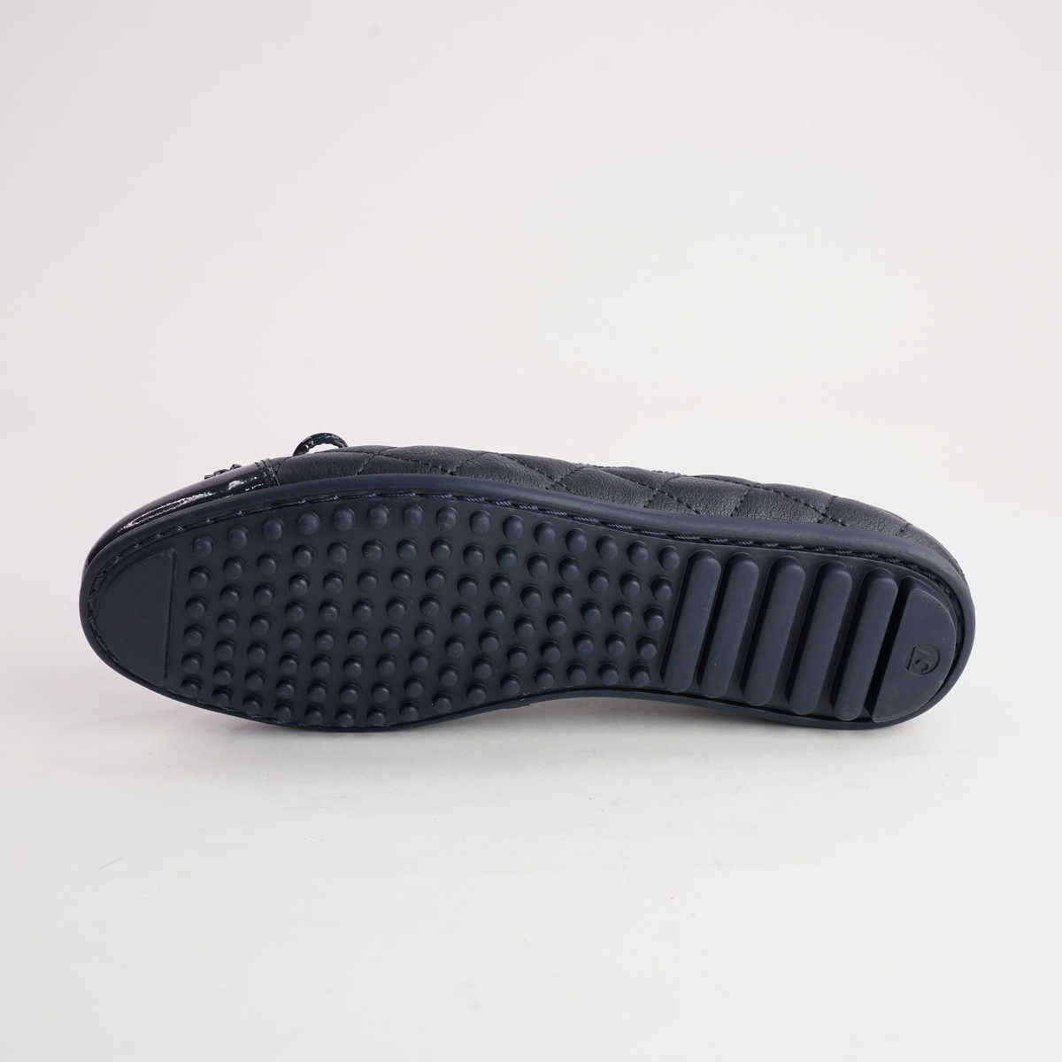 Bookie Navy Patent/ Navy Leather Ballet Flats - DJANGO AND JULIETTE | Shouz