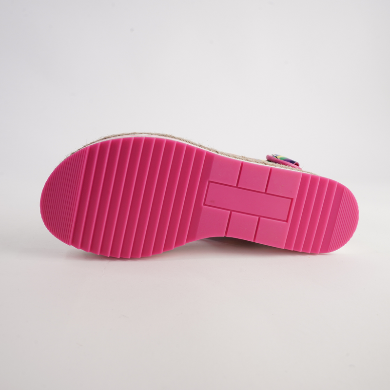 Atha Pink Stripe Multi Leather Sandals