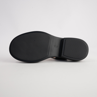 Ele Black Leather Sandals