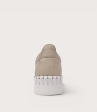 Bump Macadamia Leather Sneakers