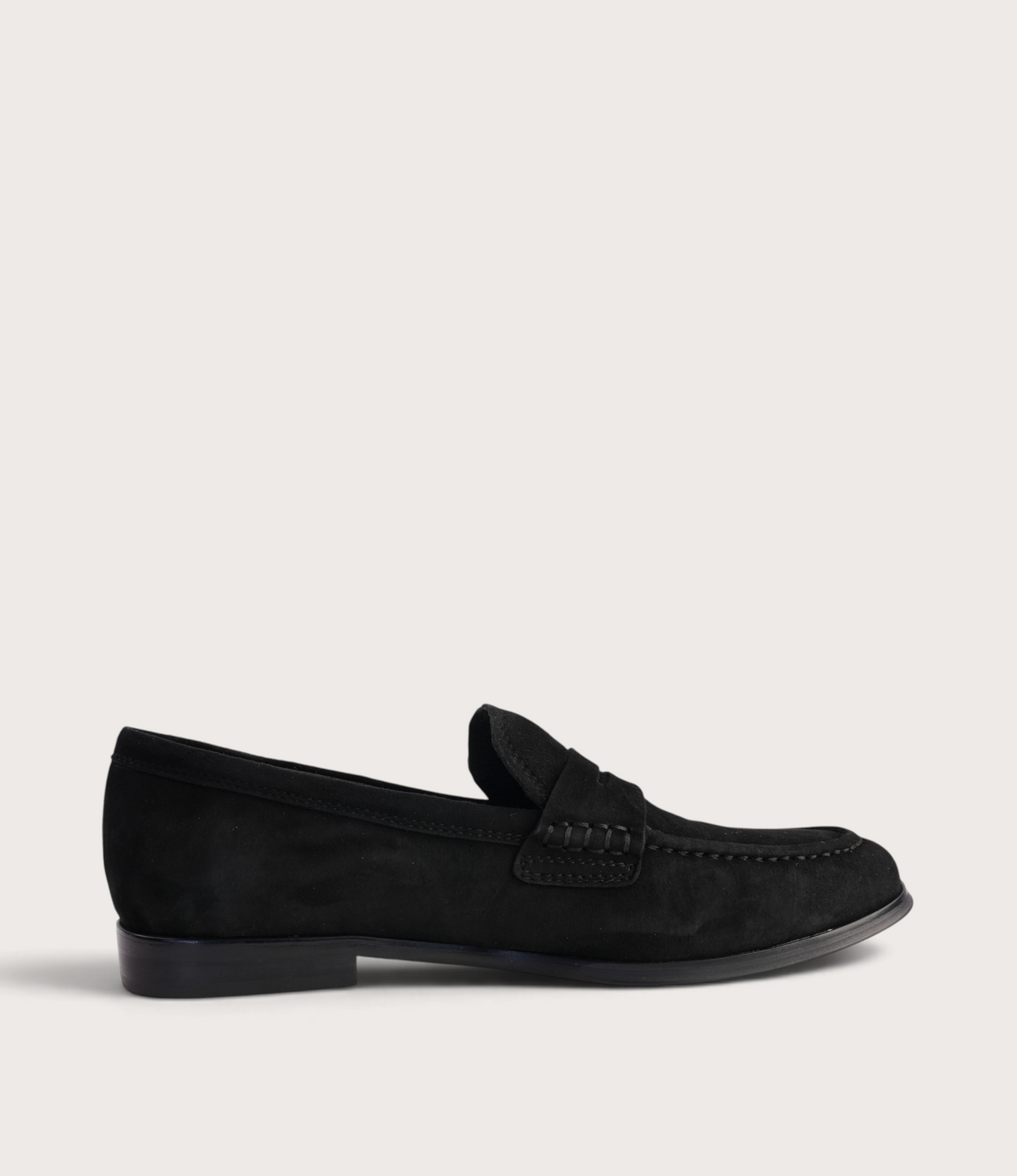 Clarisa Black Suede Loafers