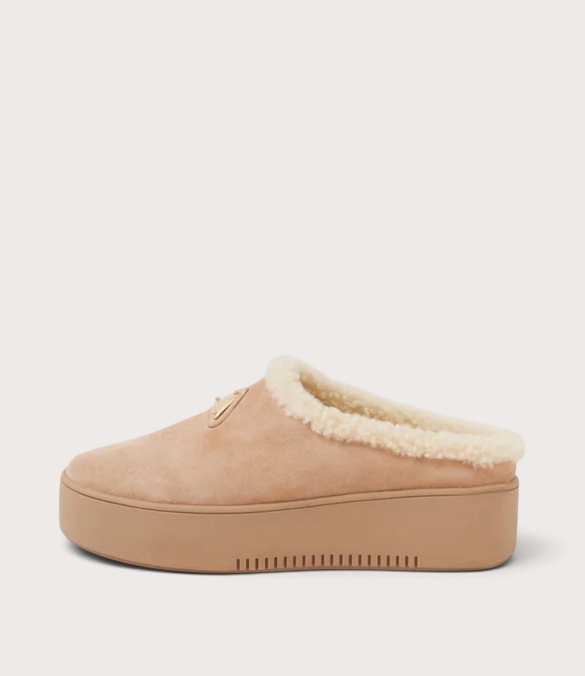 Willkie Sand/ Natural Suede Fur Flats