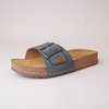 Hannah 06 Azur Leather Slides