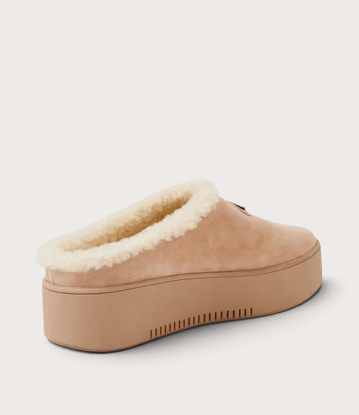 Willkie Sand/ Natural Suede Fur Flats