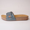 Hannah 06 Azur Leather Slides