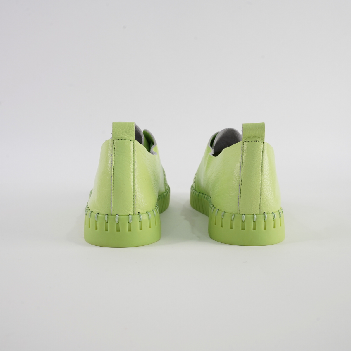 Huston Light Citrus/ Light Citrus Sole Leather Sneakers - DJANGO AND JULIETTE | Shouz