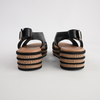 Christa Black Leather Sandals