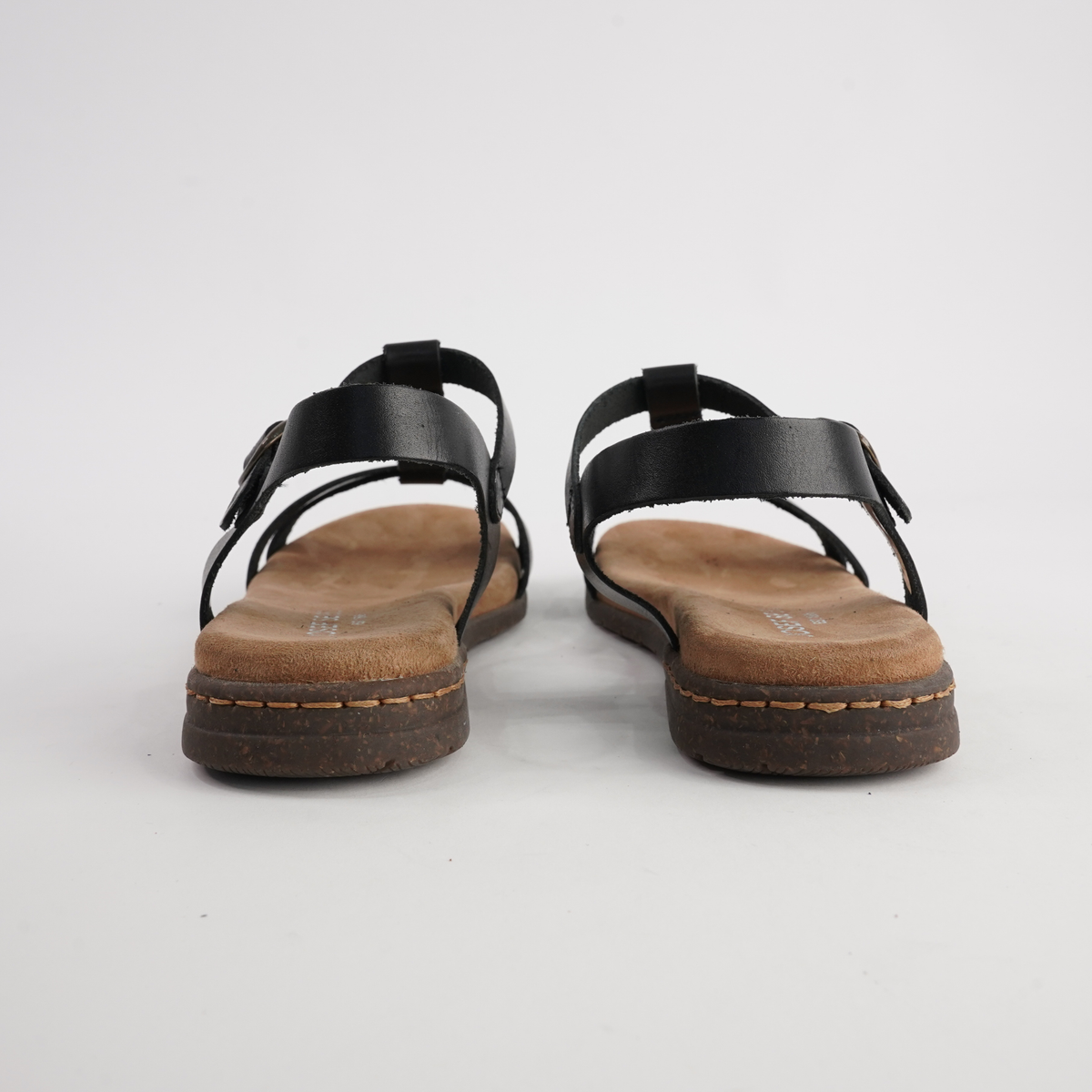 Fabricia 01 Black Leather Sandals - JOSEF SEIBEL | Shouz