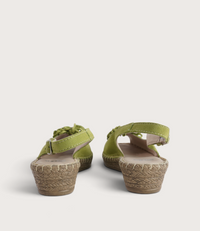 Erica Melon Suede Espadrille Wedges