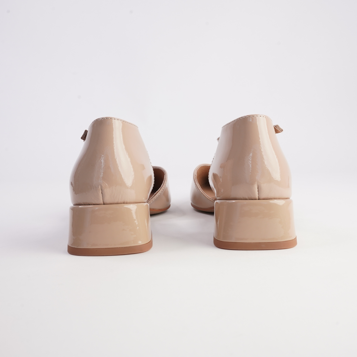 Munich Caramel Patent Leather Flats - WITH GRACE | Shouz