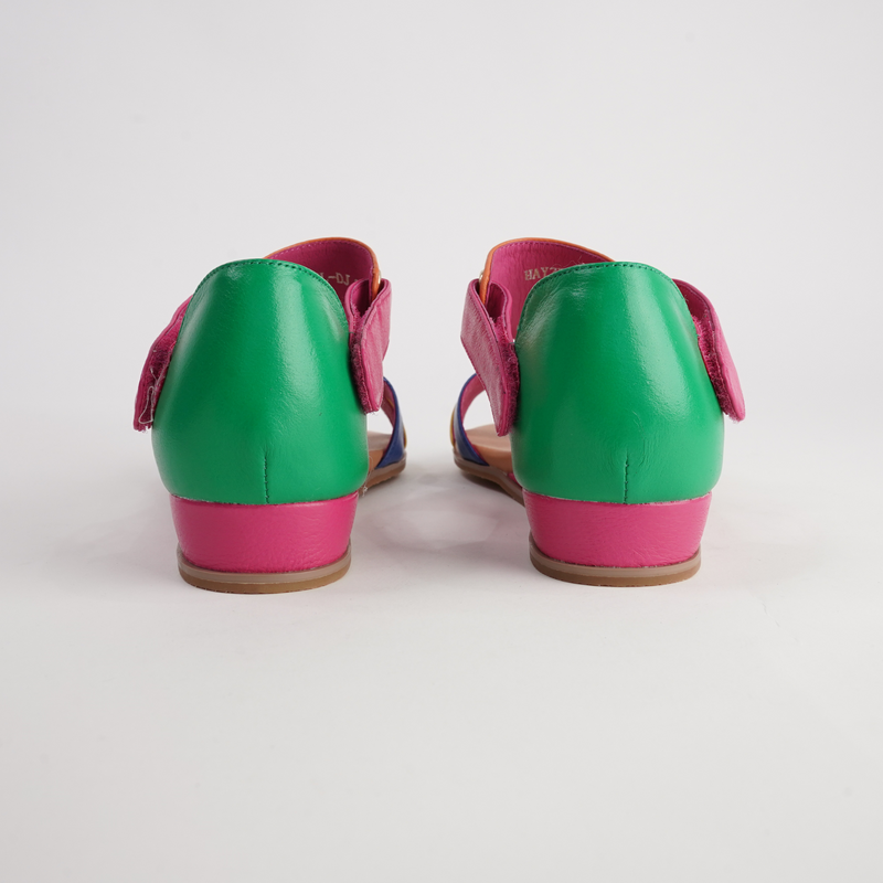 Hayzel Bright Multi Leather Sandals