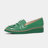 Oclem Emerald Patent Leather Loafers