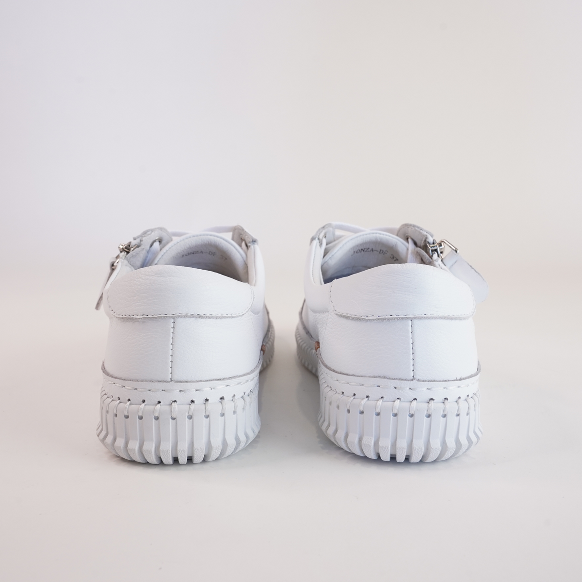 Jonza White Leather Sneakers - DIANA FERRARI | Shouz
