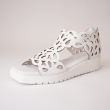 Jelodys White Leather Sandals