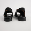 Serenade Black/ Pewter Leather Sandals