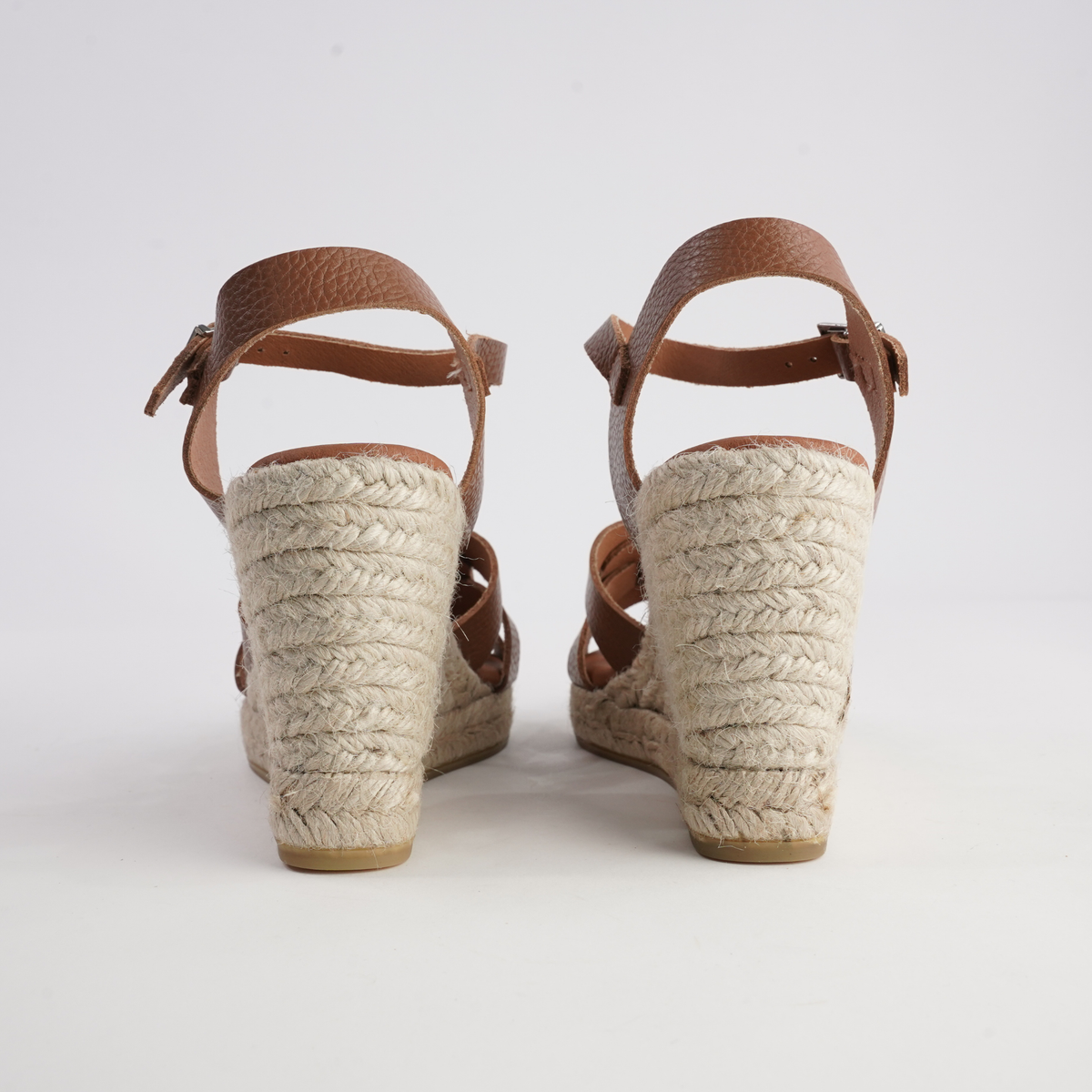 Sophia Doya Roble Leather Espadrille Wedges - WITH GRACE | Shouz