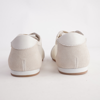 Ruby Off White Suede Sneakers - WITH GRACE | Shouz