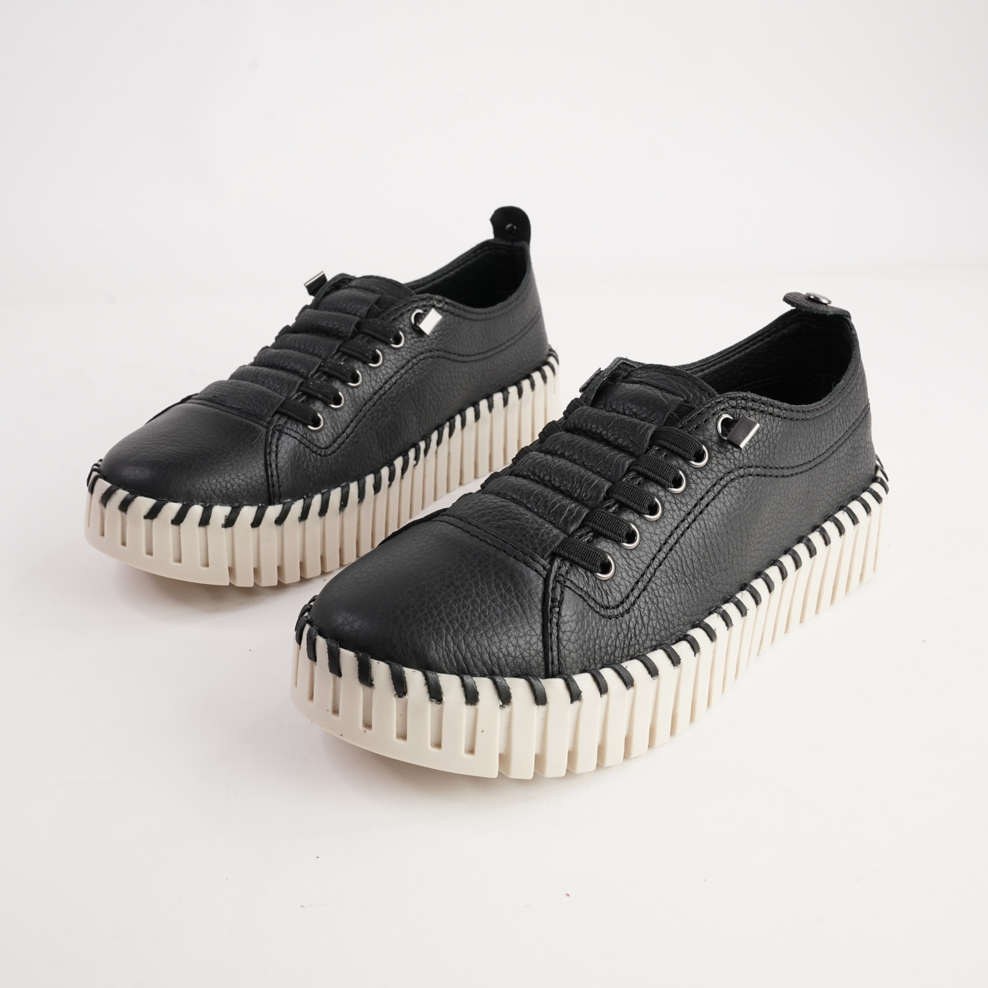Sorrel Black Sneakers - NU BY NEO | Shouz