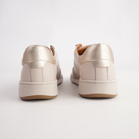 Sage Dark Beige Leather Sneakers - SALA | Shouz
