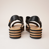 Cubbie Black Leather Sandals