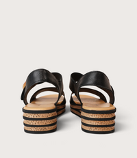 Cubbie Black Leather Sandals