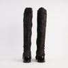 Jinx Charcoal Leopard Knee High Boots