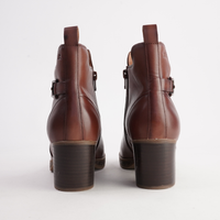 Gloria 04 Cognac Leather Ankle Boots - JOSEF SEIBEL | Shouz