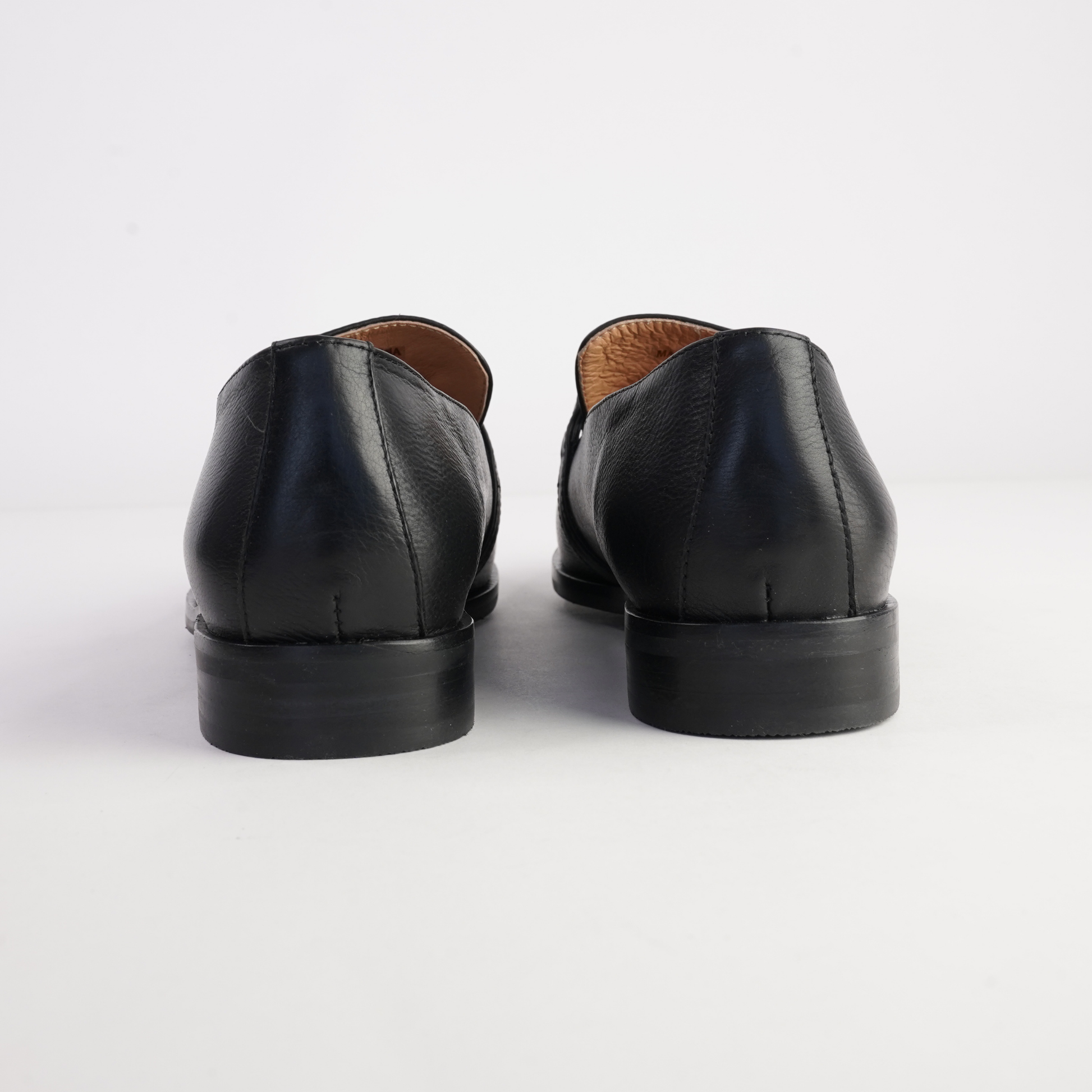 Damon Black Leather Loafers - BRESLEY | Shouz