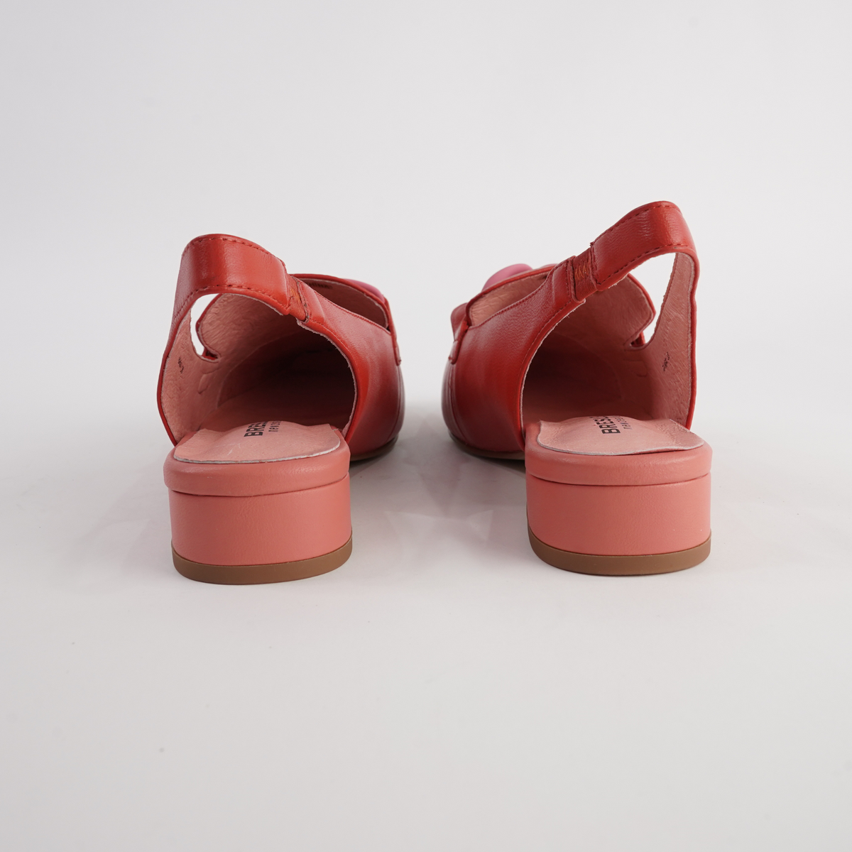 Randal Red/ Pink Leather Loafers - BRESLEY | Shouz