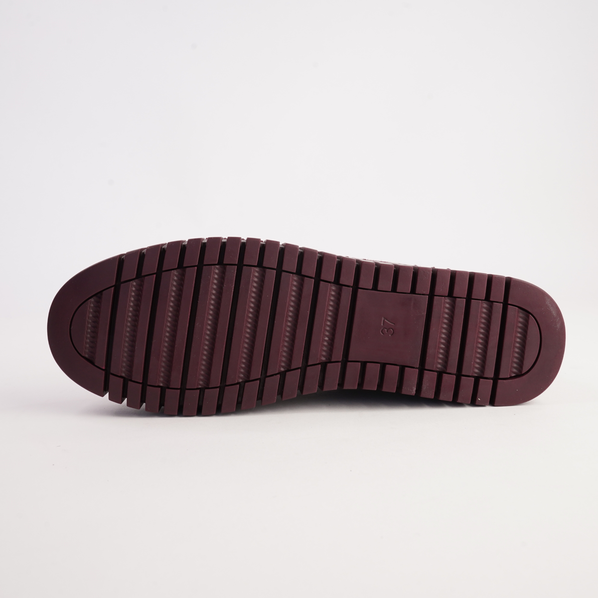 Bump Burgundy Suede/ Burgundy Sole Sneakers