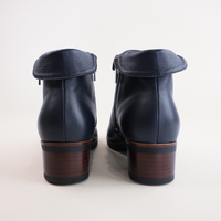 Twotimes Navy Leather Ankle Boots