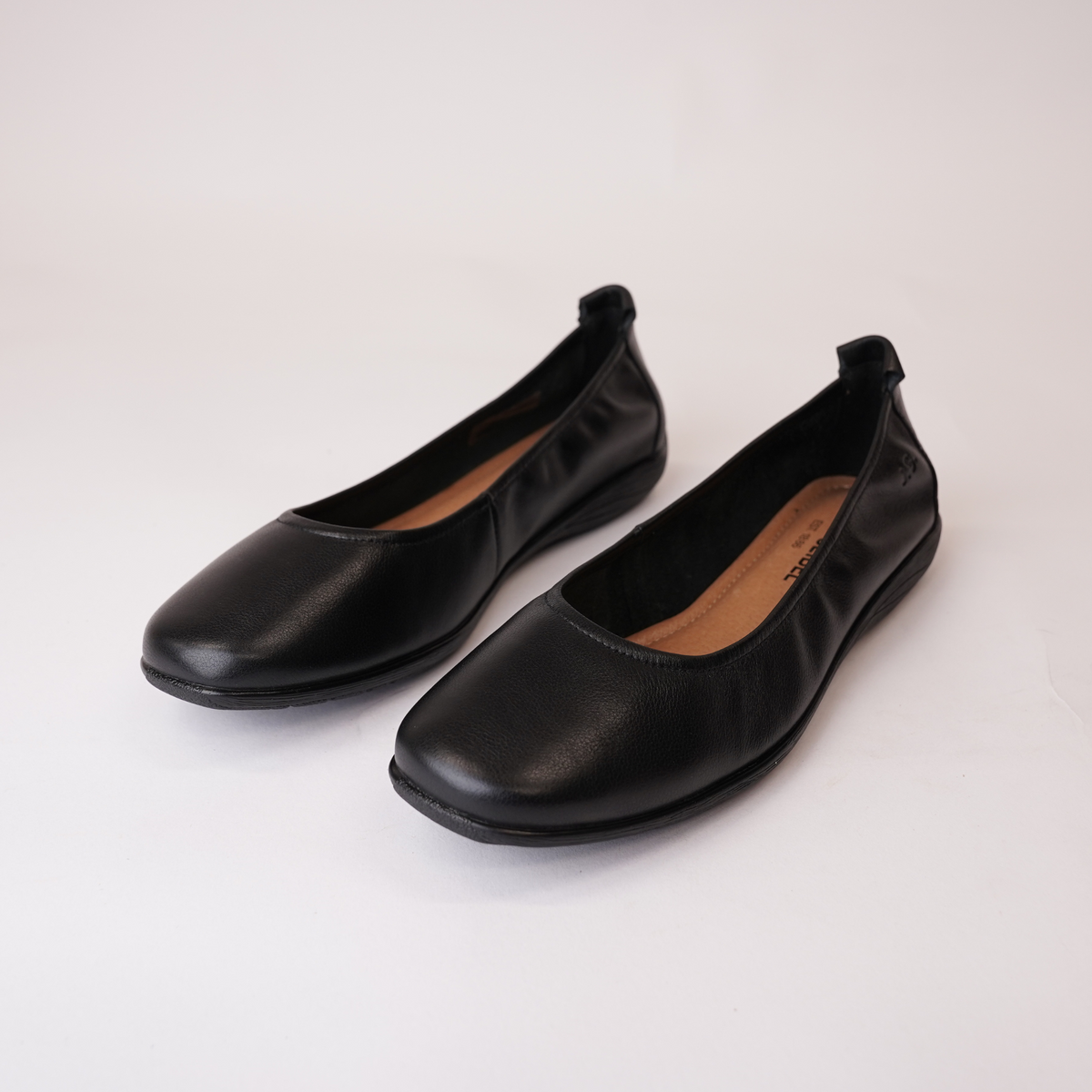 Fenja 01 Black/black Leather Ballet Flats - JOSEF SEIBEL | Shouz