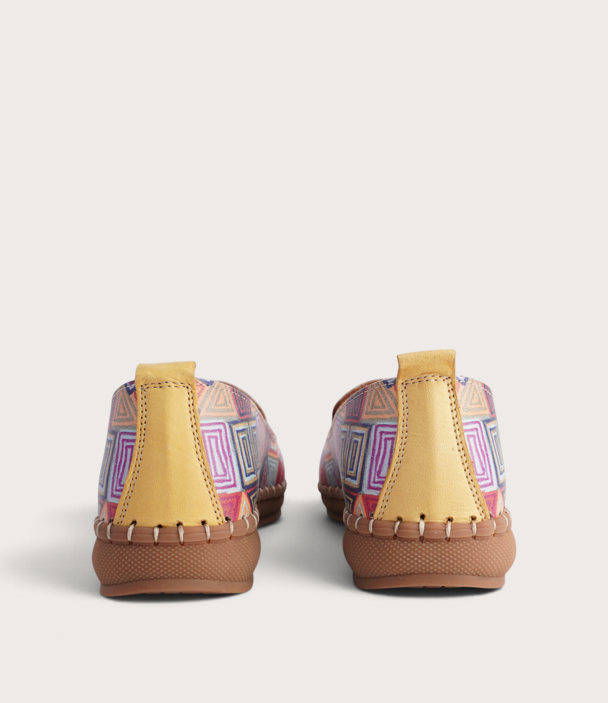 Reba Mosaic Leather Flats