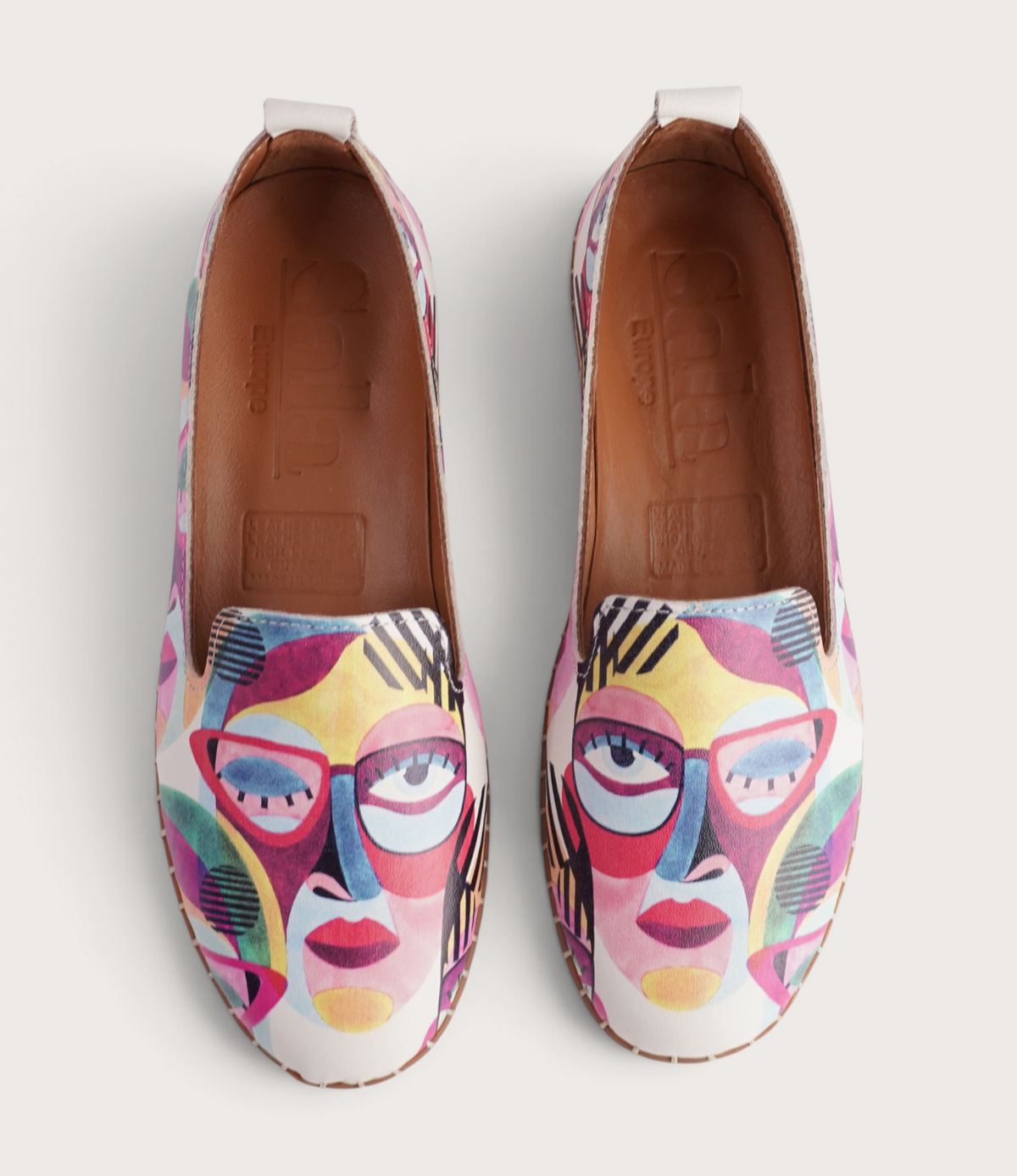 Reba Portrait Leather Flats
